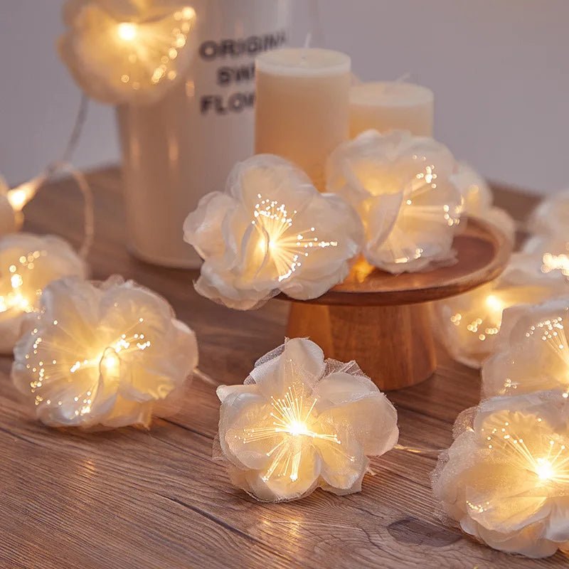 Plumeria Flower LED String Lights - Cake Pops Parties