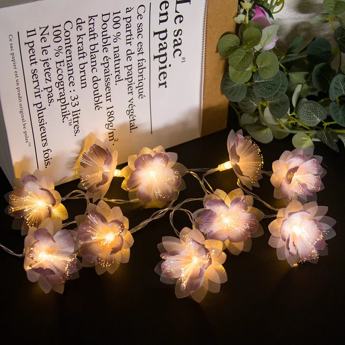 Plumeria Flower LED String Lights - Cake Pops Parties