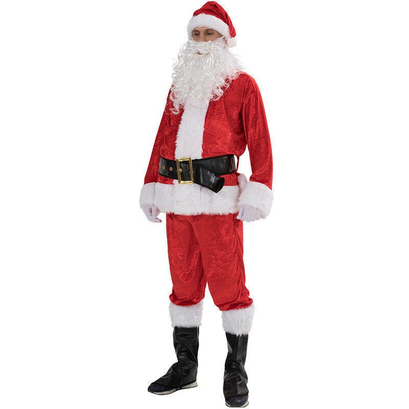 Plus Size Santa Costume - Red Christmas Carnival Cosplay - Cake Pops Parties