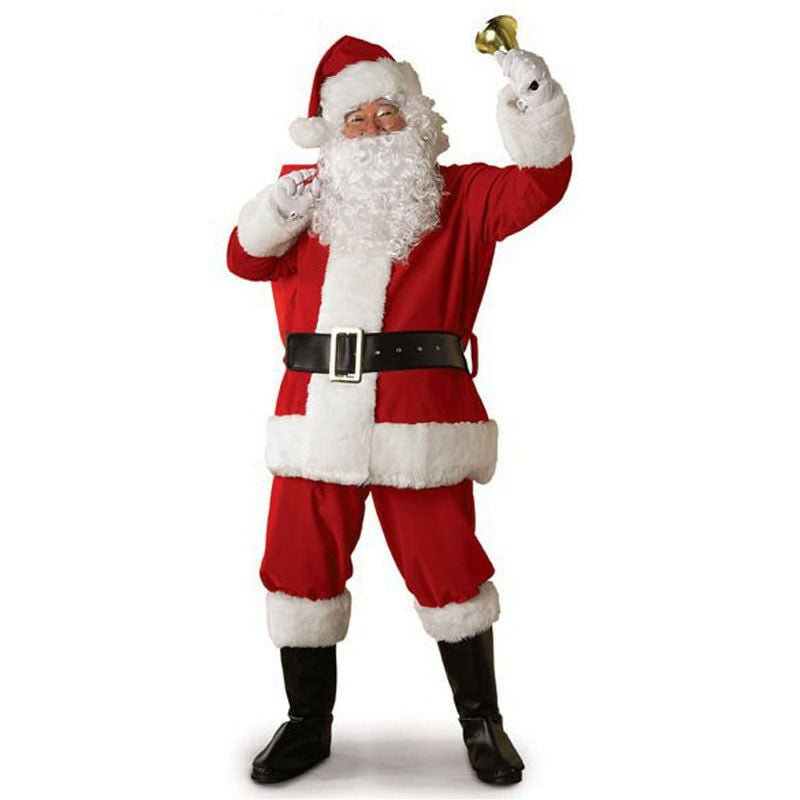 Plus Size Santa Costume - Red Christmas Carnival Cosplay - Cake Pops Parties