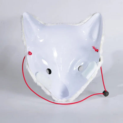 Plush Fox Half Face Furry Mask - Cake Pops Parties