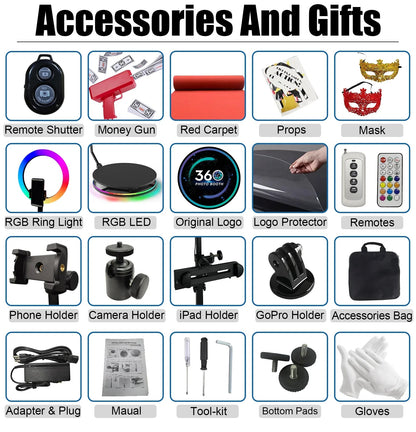 Portable 360 Photo Booth Rotating Machine - Cake Pops Parties