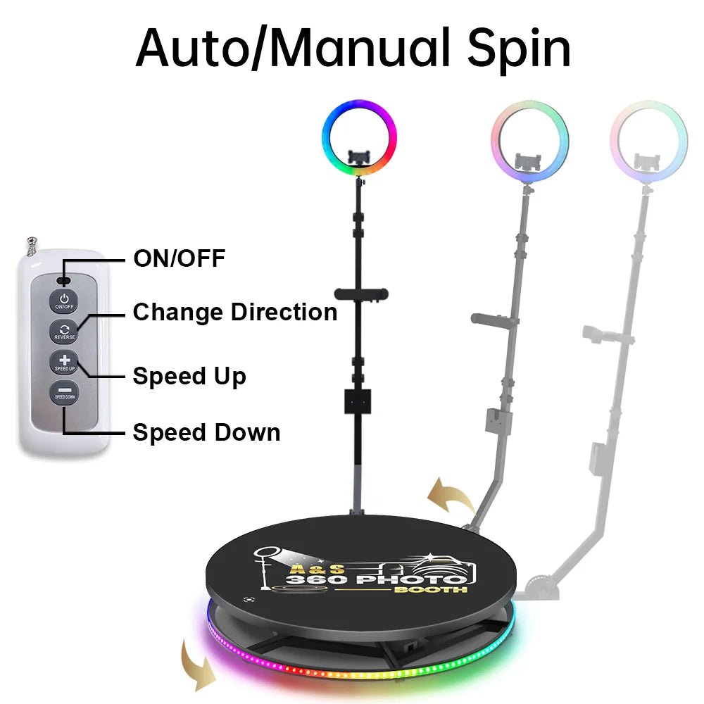 Portable 360 Photo Booth Rotating Machine - Cake Pops Parties