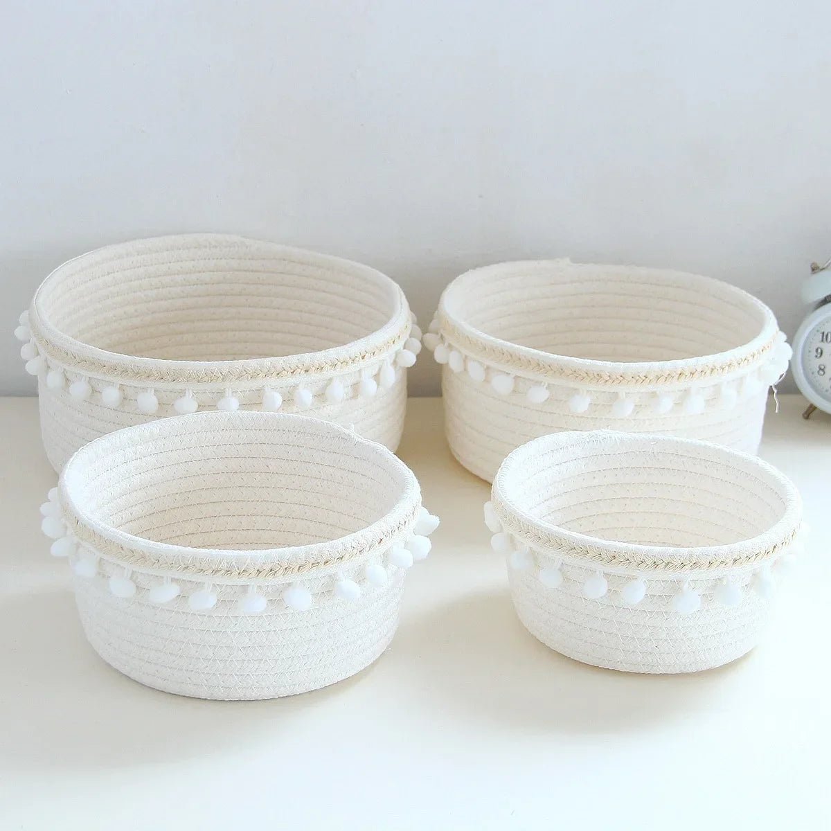 Portable Woven Storage Basket Organizer - Cake Pops Parties