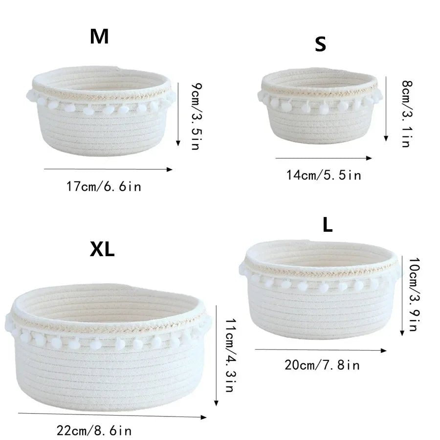 Portable Woven Storage Basket Organizer - Cake Pops Parties