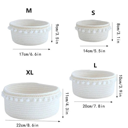 Portable Woven Storage Basket Organizer - Cake Pops Parties