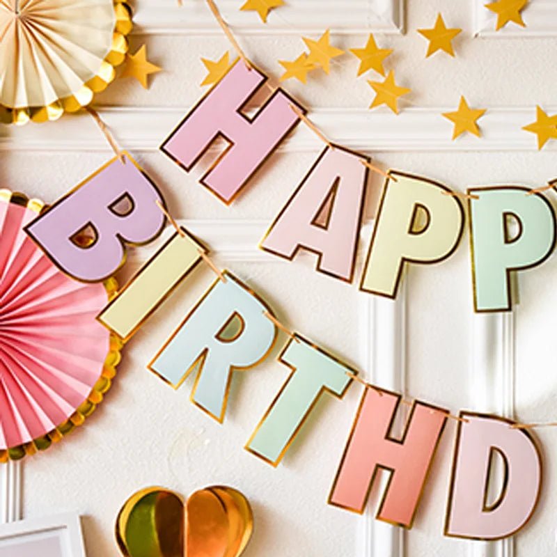 Premium Happy Birthday Banner Set - Cake Pops Parties