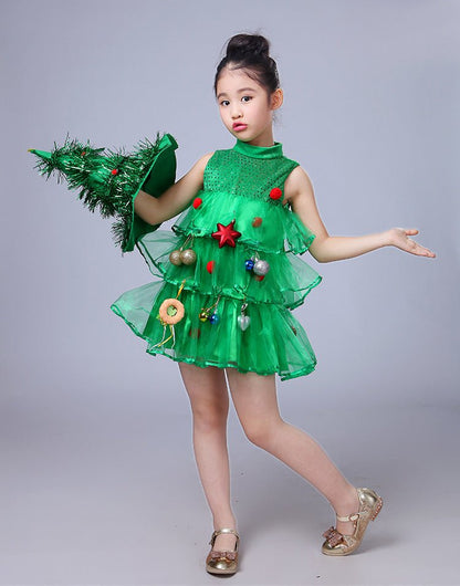 Princess Christmas Tree Dance Costume - Cake Pops Parties
