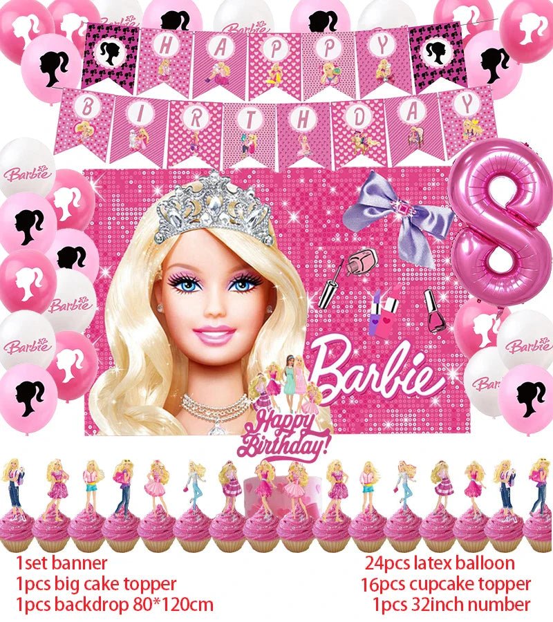 Princess Theme Birthday Party Supplies Set - Cake Pops Parties