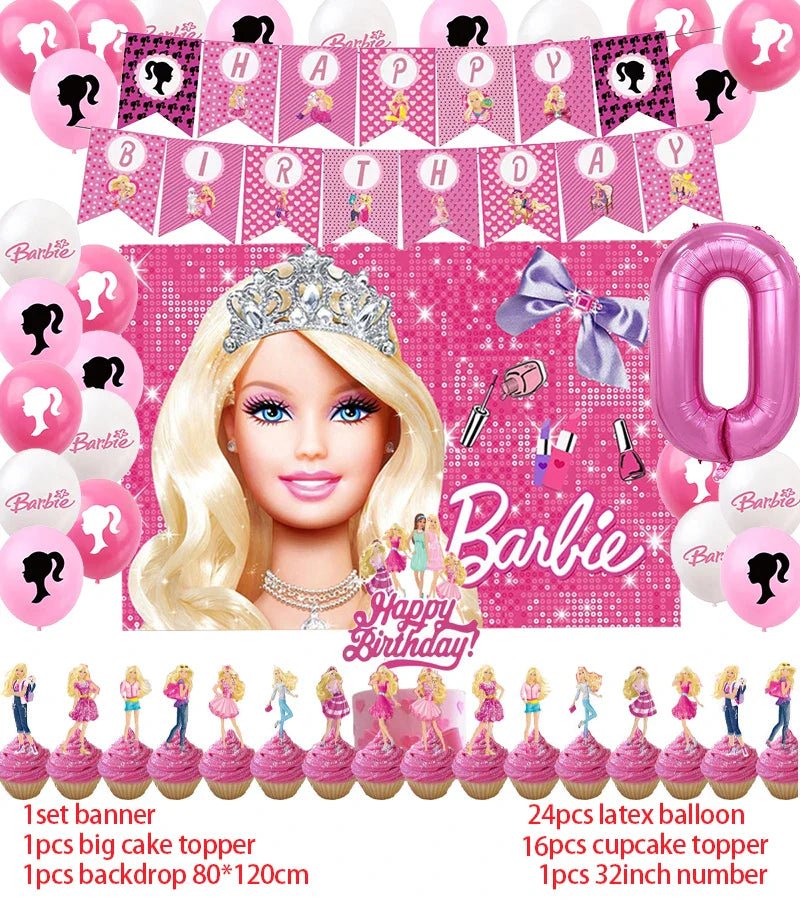 Princess Theme Birthday Party Supplies Set - Cake Pops Parties