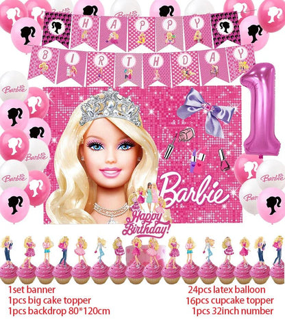 Princess Theme Birthday Party Supplies Set - Cake Pops Parties