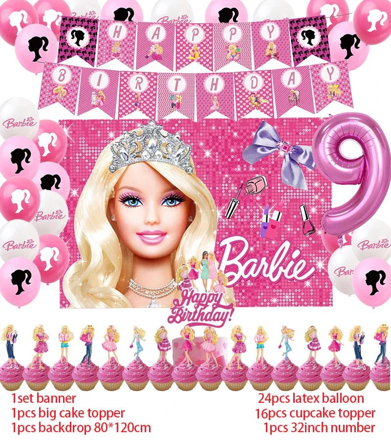 Princess Theme Birthday Party Supplies Set - Cake Pops Parties