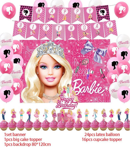 Princess Theme Birthday Party Supplies Set - Cake Pops Parties