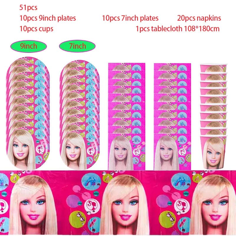 Princess Theme Birthday Party Supplies Set - Cake Pops Parties