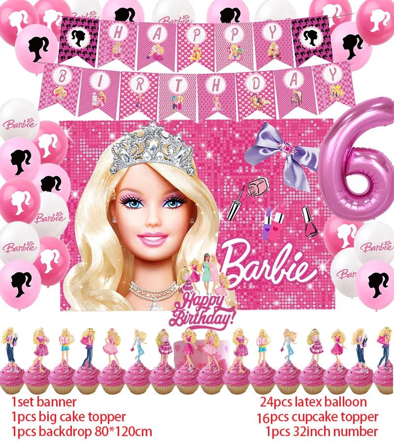 Princess Theme Birthday Party Supplies Set - Cake Pops Parties