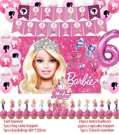 Princess Theme Birthday Party Supplies Set - Cake Pops Parties