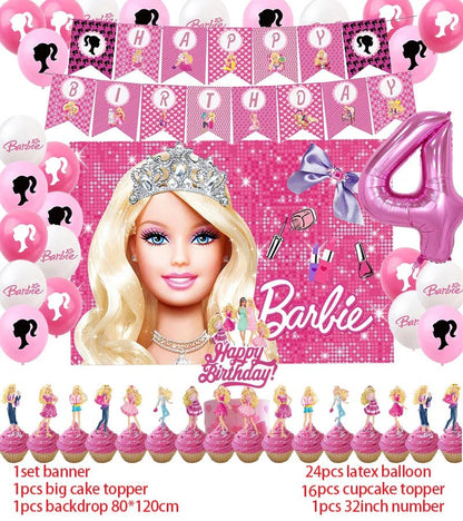 Princess Theme Birthday Party Supplies Set - Cake Pops Parties
