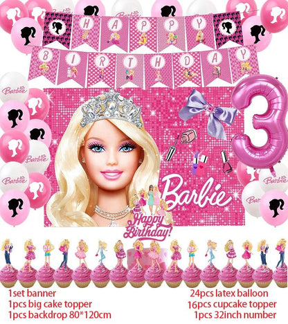 Princess Theme Birthday Party Supplies Set - Cake Pops Parties