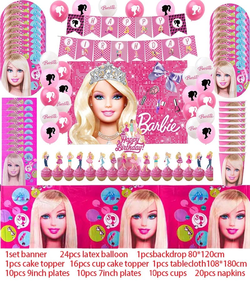 Princess Theme Birthday Party Supplies Set - Cake Pops Parties