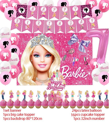 Princess Theme Birthday Party Supplies Set - Cake Pops Parties