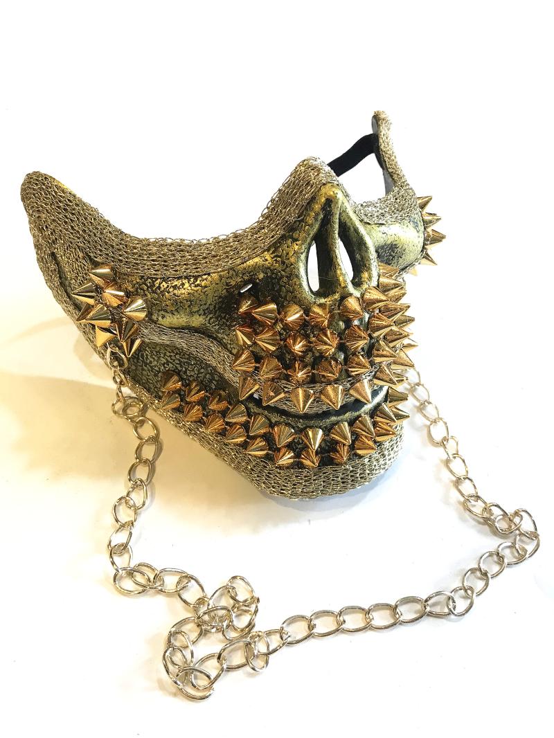 Punk Rivets Halloween Mask - Cake Pops Parties