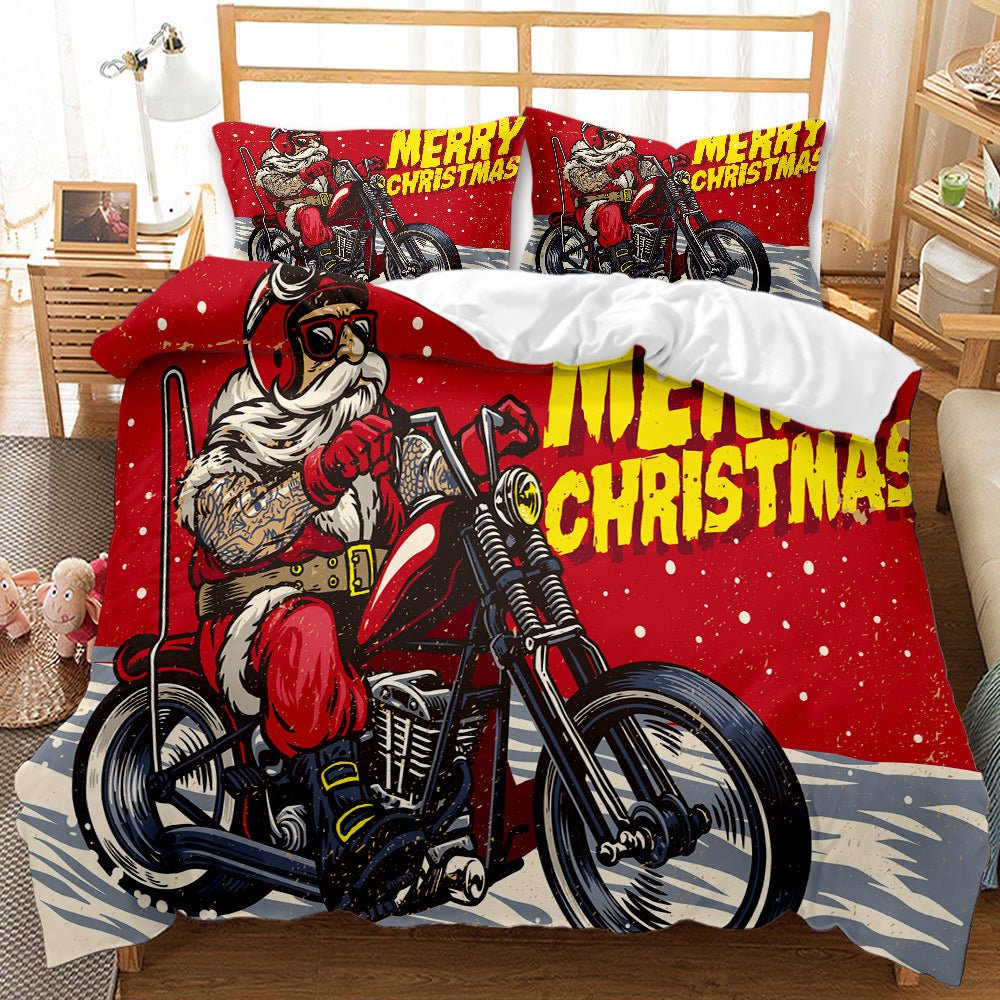 Red Christmas 3D Bedding Set - Cake Pops Parties