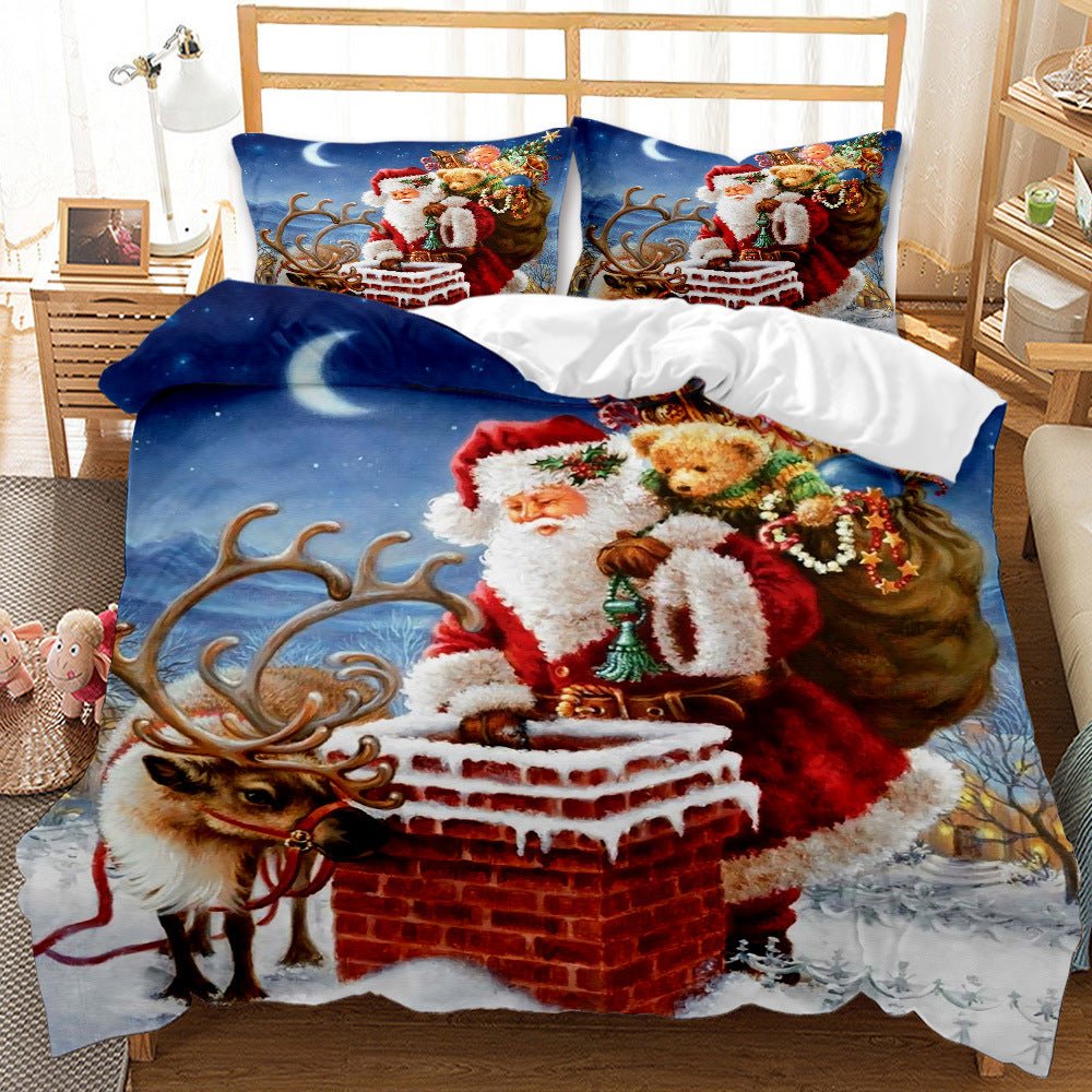 Red Christmas 3D Bedding Set - Cake Pops Parties