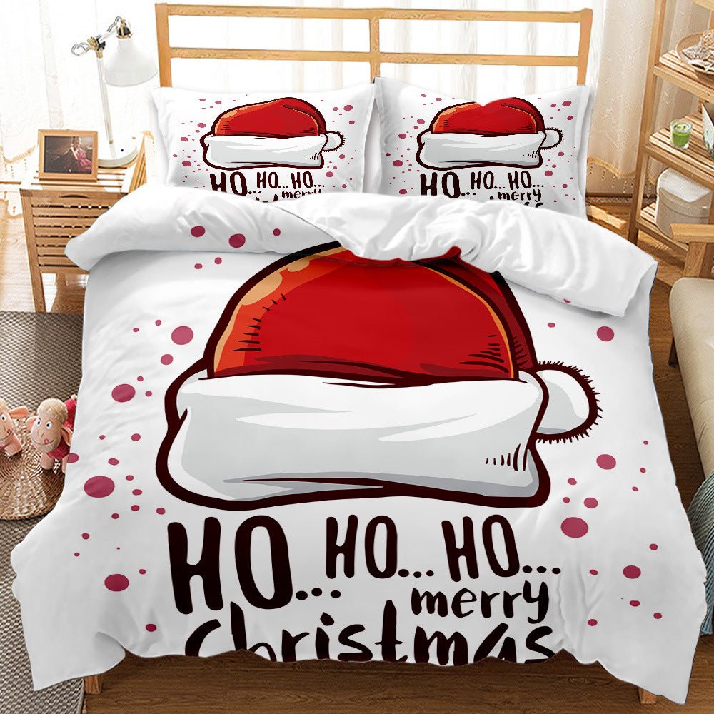 Red Christmas 3D Bedding Set - Cake Pops Parties