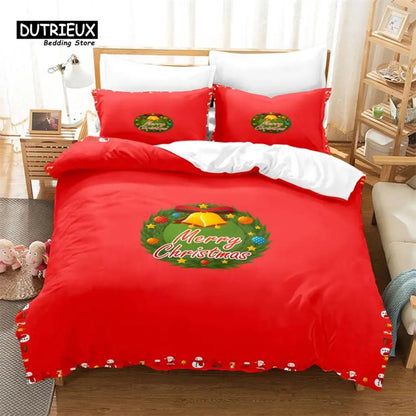 Red Christmas Bedding Set - Cake Pops Parties