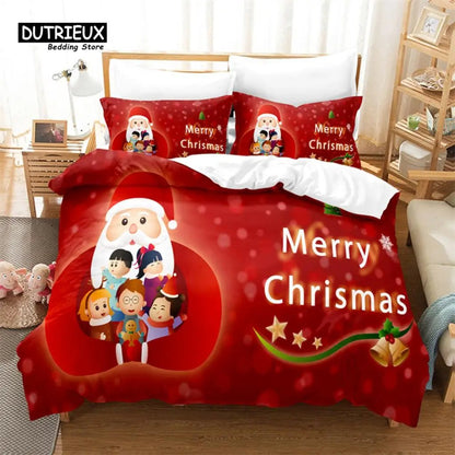 Red Christmas Bedding Set - Cake Pops Parties