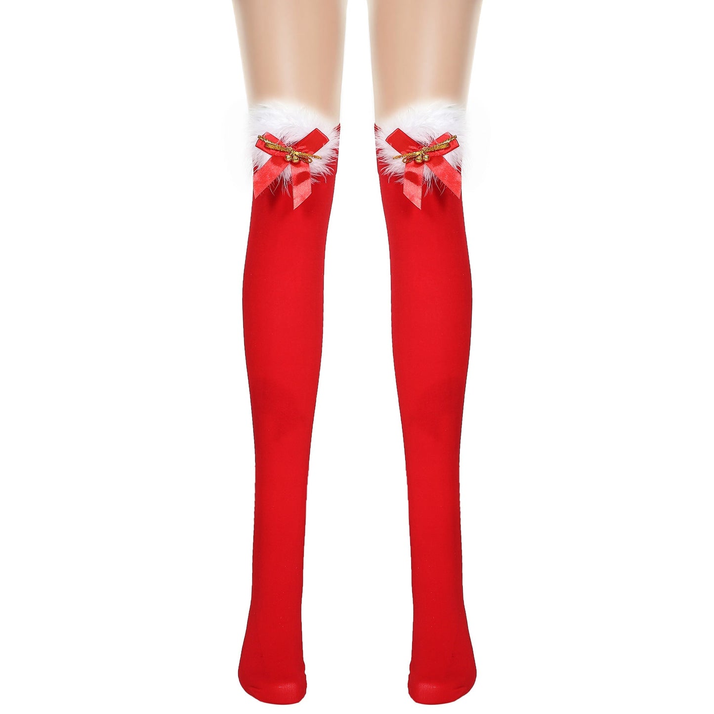Red Long Bow Christmas Stockings - Cake Pops Parties