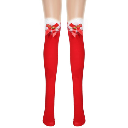 Red Long Bow Christmas Stockings - Cake Pops Parties