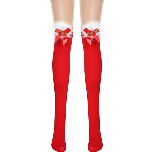Red Long Bow Christmas Stockings - Cake Pops Parties