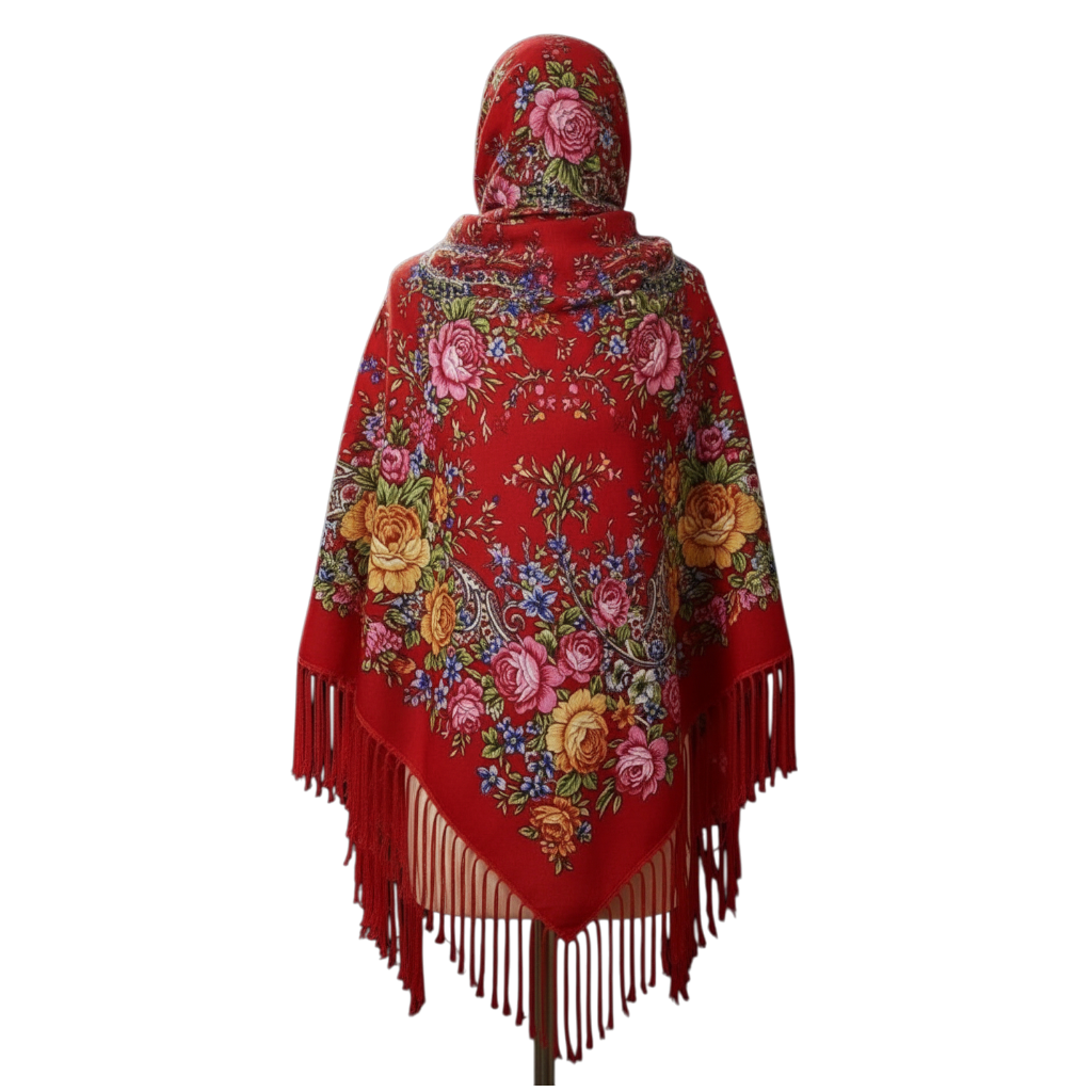 JJYANJIN Floral Print Scarf - A stylish boho style scarf accessory made from a comfortable cotton blend, perfect for casual outings and versatile wear.