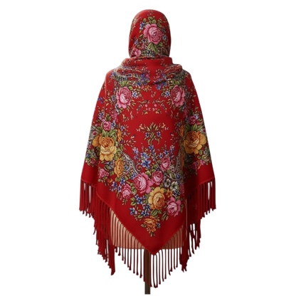 JJYANJIN Floral Print Scarf - A stylish boho style scarf accessory made from a comfortable cotton blend, perfect for casual outings and versatile wear.