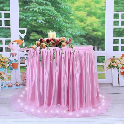 Romantic Tulle Table Skirt - Cake Pops Parties