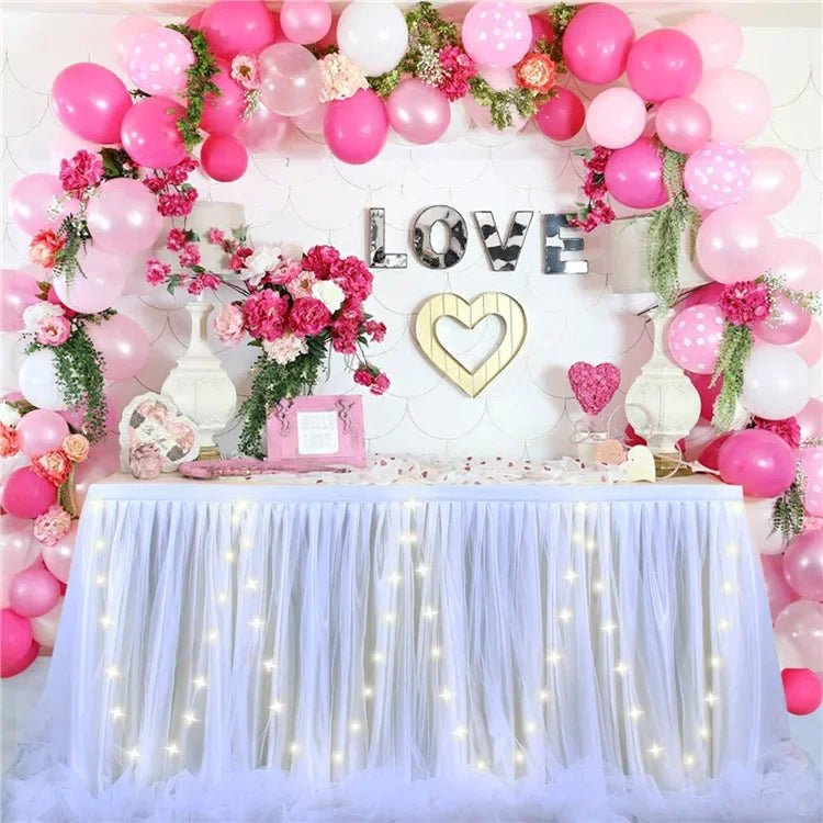 Romantic Tulle Table Skirt - Cake Pops Parties