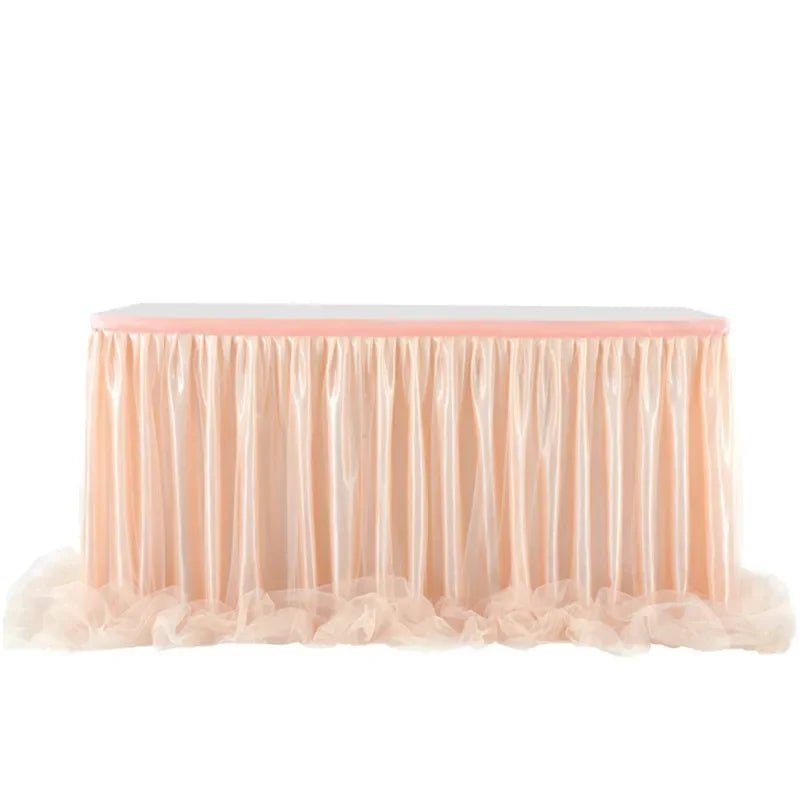Romantic Tulle Table Skirt - Cake Pops Parties