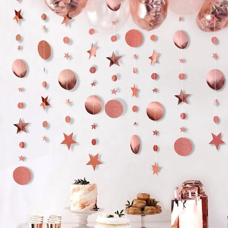 Rose Gold Balloons Set & Confetti - Cake Pops Parties