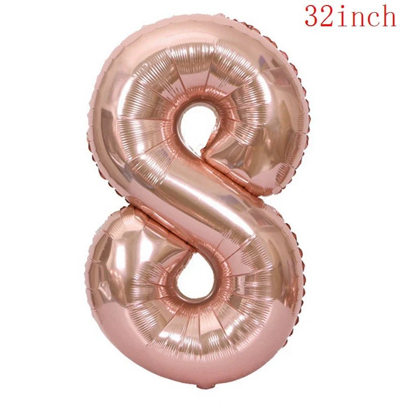 Rose Gold Balloons Set & Confetti - Cake Pops Parties