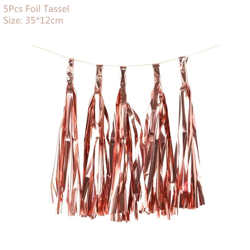 Rose Gold Confetti Balloons & Party Decorations - Cake Pops Parties