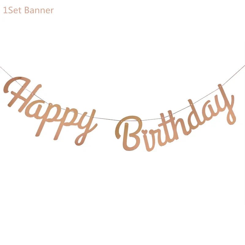 Rose Gold Confetti Balloons & Party Decorations - Cake Pops Parties