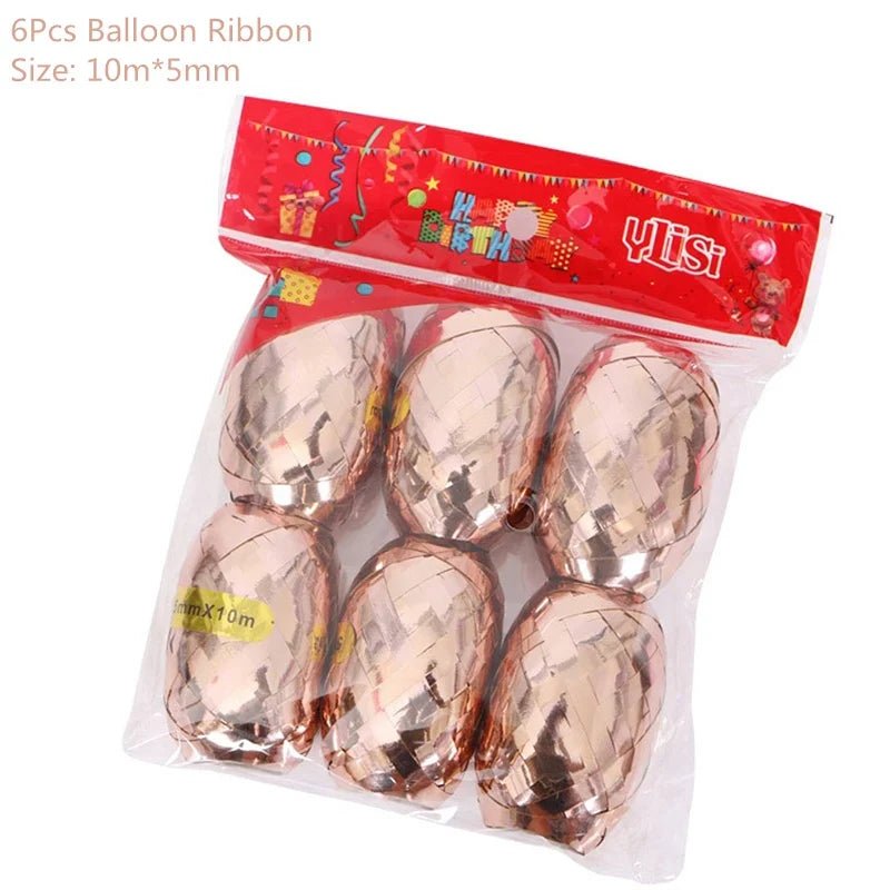 Rose Gold Confetti Balloons & Party Decorations - Cake Pops Parties