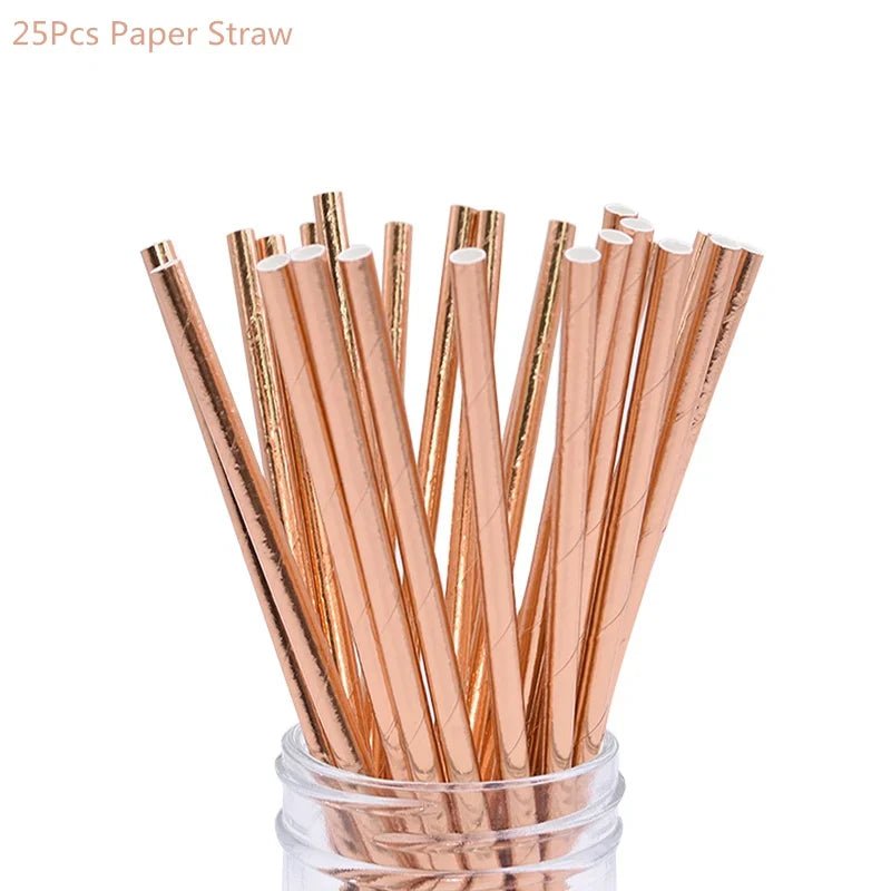 Rose Gold Confetti Balloons & Party Decorations - Cake Pops Parties