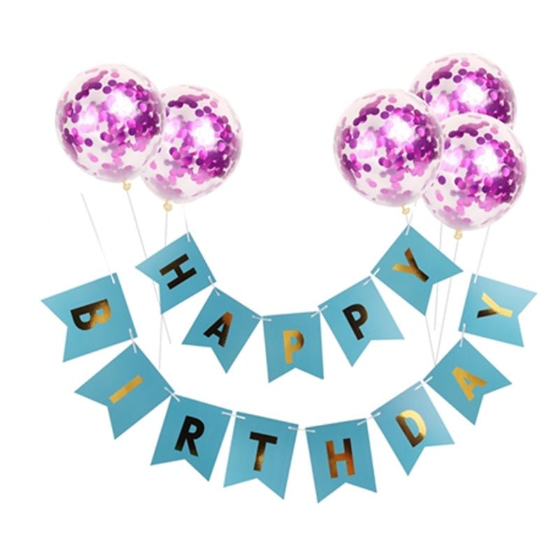 Rose Gold Happy Birthday Banner & Balloons - Cake Pops Parties