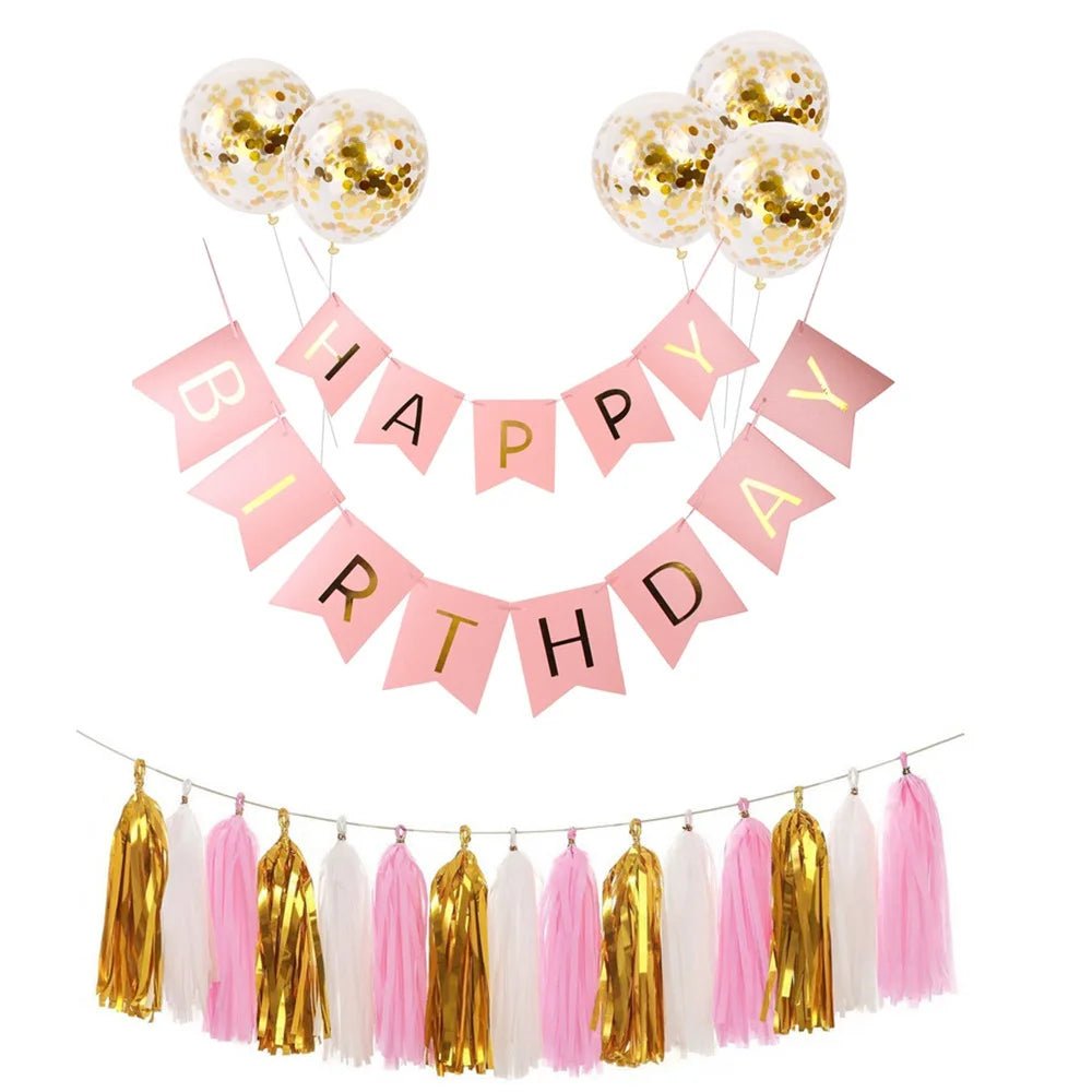 Rose Gold Party Decoration Set - Cake Pops Parties