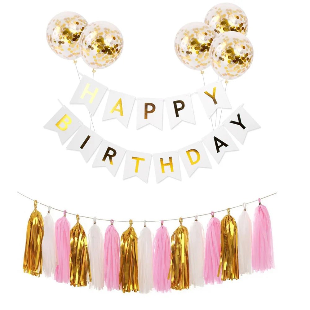 Rose Gold Party Decoration Set - Cake Pops Parties