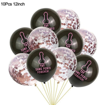 Rose Gold Team Bride Confetti Balloons - Cake Pops Parties