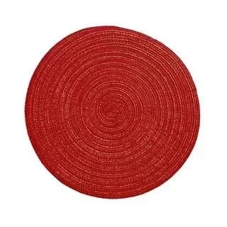 Round Woven Vinyl Placemats Set - Cake Pops Parties