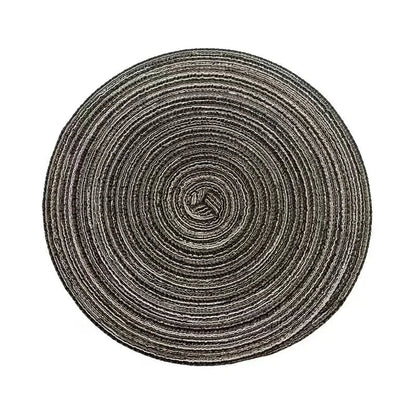 Round Woven Vinyl Placemats Set - Cake Pops Parties